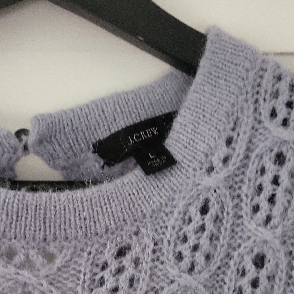 J. Crew Lavender Cable Knit Sweater - Picture 3 of 5